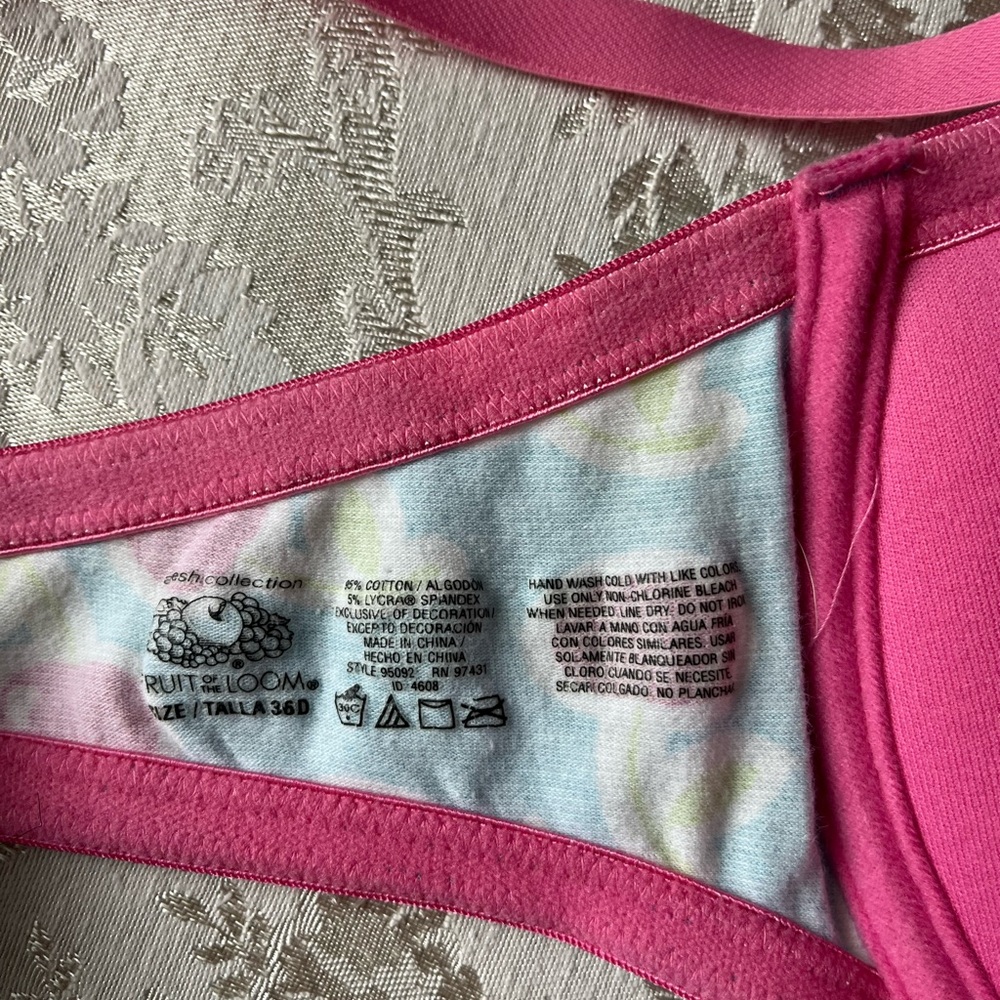 All cotton fruit of the Loom Pink and Blue cotton 3 piece set sleepwear or sexy - Picture 9 of 9